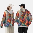 thumbnail image 4 of Vsdgher Papillons sur Falaise Rocheuse Imprimé Sweat à Capuche Adulte pour Hommes Femmes, Manches Longues Protection Solaire Chemises de Pêche pour Course Natation-TTG, 4 of 7