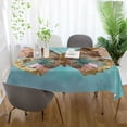 thumbnail image 4 of DEIARA Bohemian Style Butterfly Square Tablecloth 54×54in Polyester Fabric Tablecloth Washable Dust Resistant Wrinkle Resistant, 4 of 9