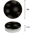 thumbnail image 1 of FMSHPON Happy Halloween Cobwebs Black Set of 8 Round Coaster for Drinks, Absorbent Ceramic Stone Coasters Cup Mat with Cork Base for Home Kitchen Room Coffee Table Bar Decor, 1 of 6