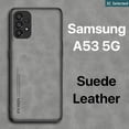 thumbnail image 2 of Funda Cuero Gamuza Para Samsung Galaxy A53 5G Case Toque Cómodo Anti-huella digital Botones a prueba de golpes Presione fácilmente Proteger la cámara Proteger la pantalla Anti-caída Borde de TPU suave Gao Jiahui unisex, 2 of 2