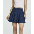 thumbnail image 3 of Real Essentials 4 Pack: Women's Soft Casual Pleated Mini Skirt - Skater A-Line Flowy Skirts (Available In Plus Size), 3 of 6