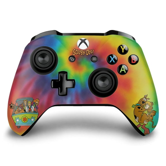 Head Case Designs Officially Licensed Scooby-Doo Graphics Tie Dye Vinyl Sticker Skin Decal Cover Compatible with Microsoft Xbox One S / X Controller