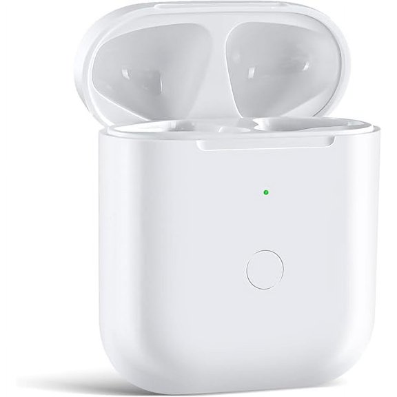Wireless Charging Case Compatible with AirPod 2 1, Air Pod Charger Case Replacement with Bluetooth Pairing Sync Button, No YJJSKEJI, White