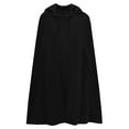 thumbnail image 7 of symoid Womens Coats- Trench Coat Open Front Cardigan Jacket Coat Shawl Cape Cloak Mantle Plus Black S, 7 of 7