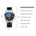 thumbnail image 3 of 2 Pzas Relojes De Cuarzo Casuales Impermeables Para Hombre, 3 of 5