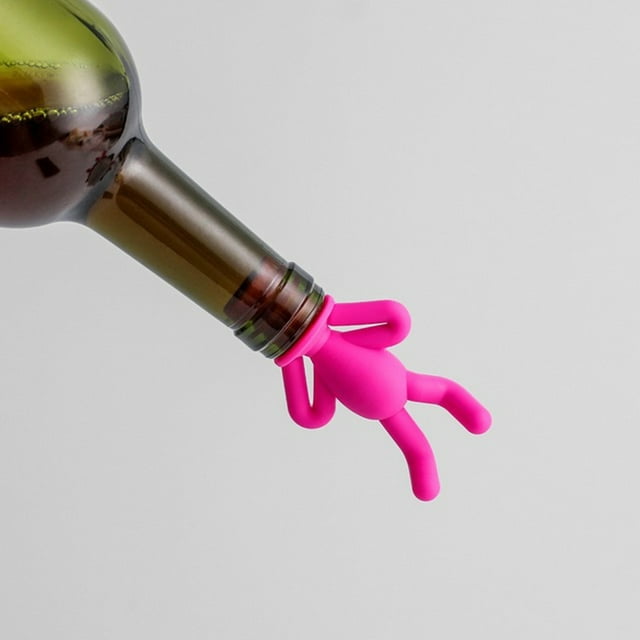 Vacemry Wine Bottle Stopper, Gourd Shape Silicone Sealing Fresh-Keeping Bottle Stopper for Champagne Wine Bottle, Eco-Friendly Bar Accessories for Home Restaurant Bar Hotel Wedding Decor