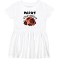 thumbnail image 3 of Inktastic Papa's Little Ladybug Girls Baby Dress, 3 of 5