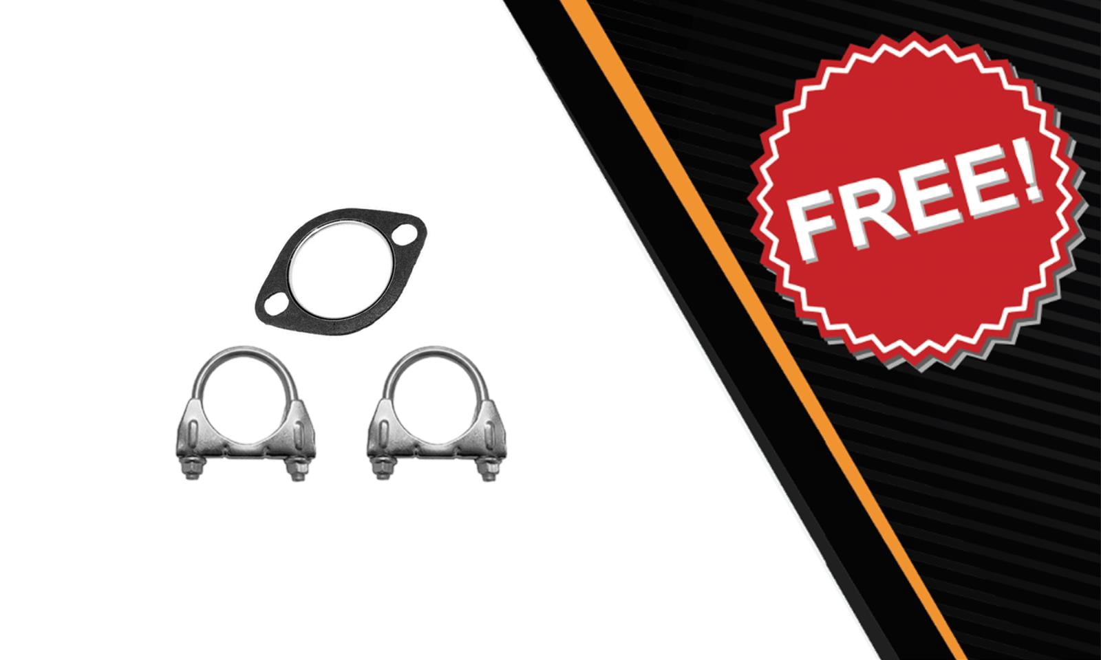 Northeastern Exhaust Resonator and Muffler Exhaust Kit Fits 2006-2011 Chevy HHR 2.4L Wagon - Direct-Fit Replacement | Stainless Steel | Free Clamps and Gaskets