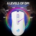 thumbnail image 5 of High Sensitivity Mouse 2.4G Mute Gaming Mouse Rechargeable 4800DPI Gaming Mechanical Mouse For Game Computer Tablet PC O, 5 of 11
