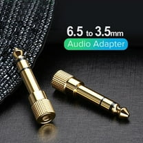 6.35MM Male to 3.5MM Female Audio Adaoter Jack 1/4 inch to 3.5MM Headphone Adapter for Headphone Guitar, Amp, 2 Pack