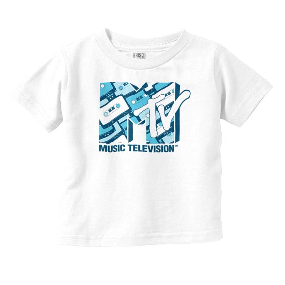 Retro MTV Vintage Cassettes Logo Toddler Boy Girl T Shirt Infant Toddler Brisco Brands 6M
