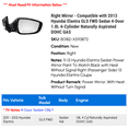 thumbnail image 2 of Right Mirror - Compatible with 2013 Hyundai Elantra GLS FWD Sedan 4-Door 1.8L 4-Cylinder Naturally Aspirated DOHC GAS 2012, 2 of 2