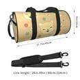 thumbnail image 4 of ZICANCN Cute Cat Face Unisex Large Duffle Bag for Travel - Sports Tote Gym Bag Airplane Weekenders Bags for Women Men, 4 of 8