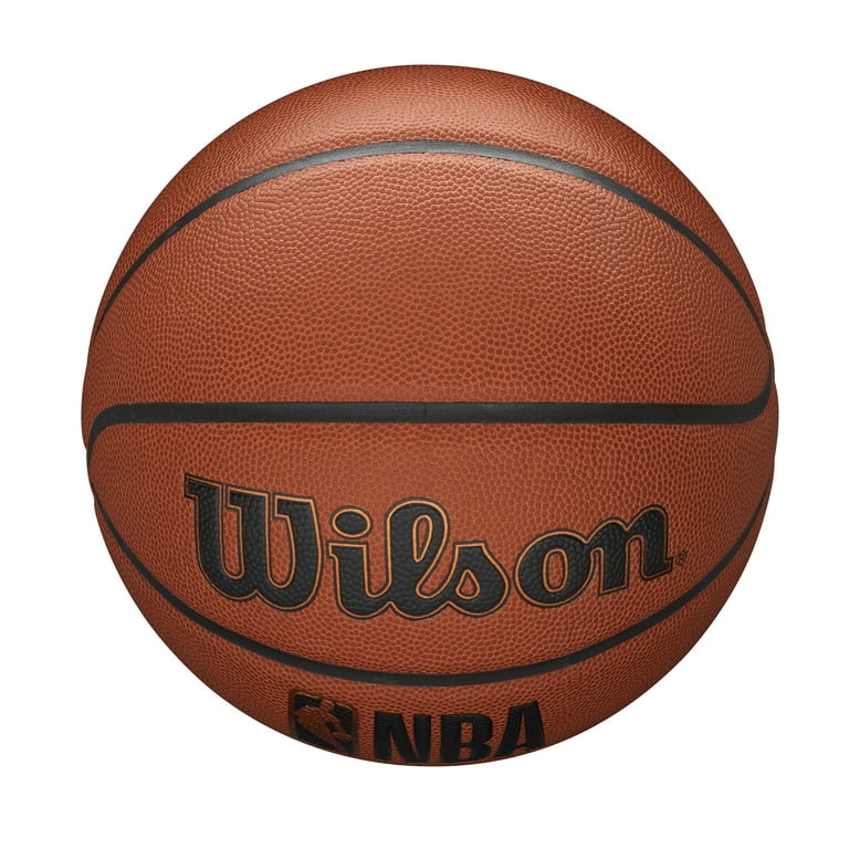 NBA at フィフティ Free Shipping! Wilson NBA Forge Indoor Outdoor Basketball Brown