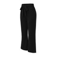 thumbnail image 6 of Gaecuw Palazzo Pants for Women Regular Fit Long Pants Pull On Lounge Trousers Sweatpants Loose Baggy Yoga Pants Mid Waisted Summer Ankle Length Workout Pants Straight Leg Gradient Athletic Pants, 6 of 6