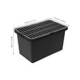 thumbnail image 2 of TEHAUX 15Pcs Pet Plastic Container Box with Lid Grey Durable Portable Carrier for Small Reptiles, 2 of 7