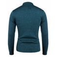 thumbnail image 3 of COOFANDY Men's Thermal Henley Sweater - Quarter Button Mock Neck Knit Pullover with Pocket, 3 of 5