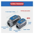 thumbnail image 3 of Digital Flow Meter Portable Water Flowmeter LCD Display Oil Fuel Meter Flow Indicator Sensor Kerosene Gasoline Meter ,Accurate Measurement, 3 of 5