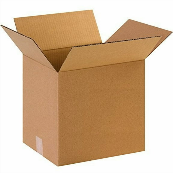 BOX USA 25 Pack of Corrugated Cardboard Boxes, 12" L x 8" W x 12" H, Kraft, Shipping, Packing and Moving