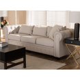 thumbnail image 2 of Baxton Studio Alaise Tufted Chesterfield Sofa in Beige, 2 of 9