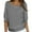 92#Gray, variant on Womens Spring Sweater 3/4 Length Sleeve Tops 2025 Trendy Plain Knit Shirt Ladies Plus Size Round Neck Pullover Blouse Black XL