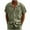Army Green（mens shirts）, variant on GuangCheng Mens Shirts Button Down,Linen Blend,Short Sleeve,Shirt with Vertical Stripes and Chest Pocket,Regular Fit Tops,Army Green,Size 3XL
