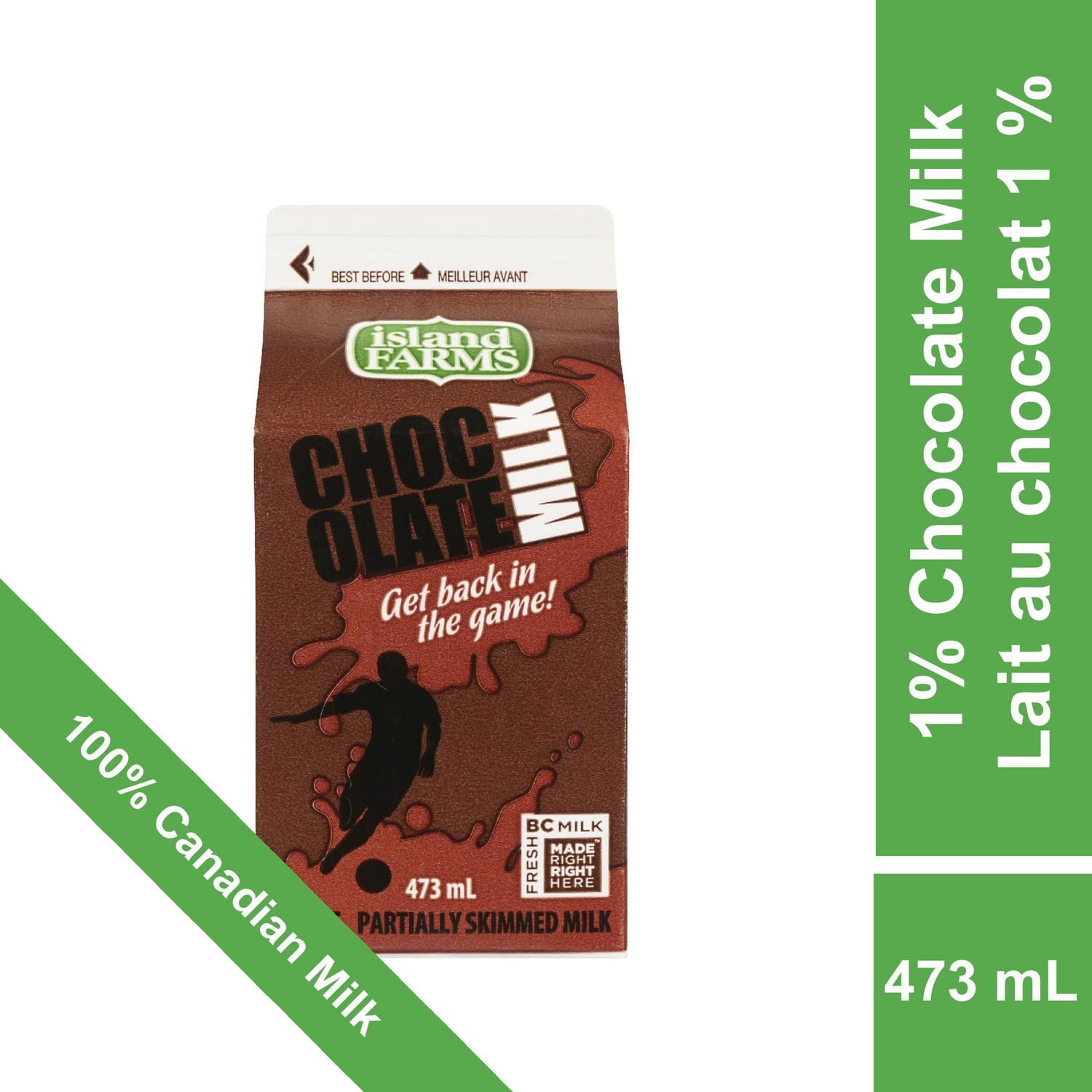 Island Farms 1% Chocolate Milk, 473 mL
