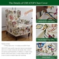 thumbnail image 3 of CHUNTIAN Polyester Wing Chair Covers 2 Piece Stretch Wingback Chair Slipcover Solid Wingback Armchair Covers with Elastic Bottom for Living Room Bedroom Wingback Chair,A32, 3 of 5