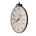 thumbnail image 4 of CC Home Furnishings 29" White and Black Thaddeus Oval Wall Clock, 4 of 6
