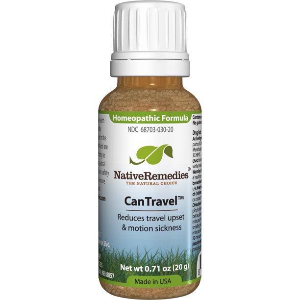 NativeRemedies CanTravel Motion Sickness Homeopathic Granules, 0.71 Oz