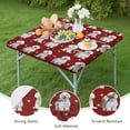 thumbnail image 4 of Pink Bichon Frise Square Fitted Tablecloth with Elastic Edge,Square Table Cover,Washable Elastic Table Cover for Home Kitchen Party Decor 34"x34", 4 of 6