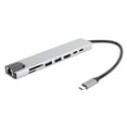 thumbnail image 1 of Type-c Docking Station 8 In 1 TypeC To 4K For  Docking Station Adapter Fast Charger Dock Station, 1 of 8