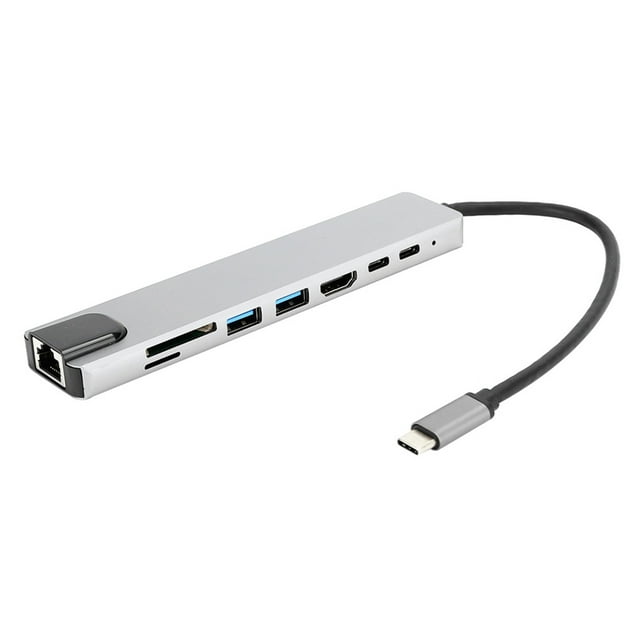 Type-c Docking Station 8 In 1 TypeC To 4K For Docking Station Adapter Fast Charger Dock Station