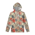 thumbnail image 2 of Sudadera con capucha para hombre de Harajuku con estampado gráfico de flores en 3D, ropa informal de gran tamaño, jerséis florales abstractos de gran tamaño de Harajuku, 2 of 5