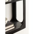 thumbnail image 3 of Kate and Laurel Dahl Modern Mango Wood Tiered Wall Shelf, 18 x 7 x 22, Black, Decorative Over the Toilet Shelf for Use as Bathroom Storage or Living Room Display Shelving, 3 of 9