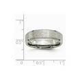 thumbnail image 2 of Titanium Beveled Edge 6mm Stone and Polished Band, 2 of 8