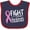 Navy and Red, variant on Inktastic Fight Breast Cancer Pink Ribbon Boys or Girls Baby Bib