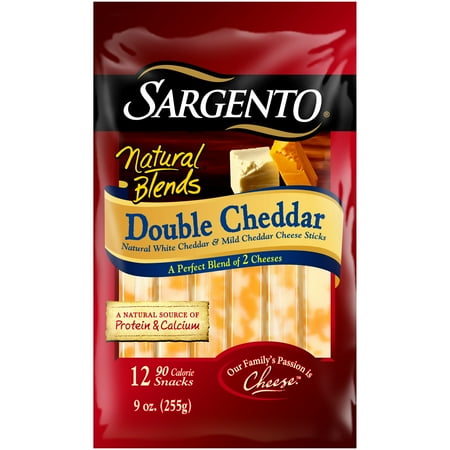 Sargento�� Natural Blends�� Double Cheddar Cheese Sticks 12 ct Bag