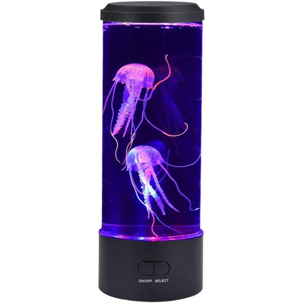 Lampe à lave LED en forme de méduse • Vintage Univers