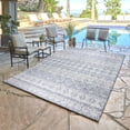 thumbnail image 3 of Savara Talina Indoor/ Outdoor Polypropylene Blue Flat Weave Area Rug, 8x10, 3 of 6