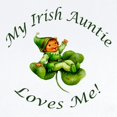 thumbnail image 2 of CafePress - My Irish Auntie Loves Me! Infant Bodysuit - Baby Light Bodysuit, Size Newborn - 24 Months, 2 of 4