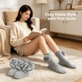 thumbnail image 3 of TELOLY 3Pairs Kids Socks,1-3 Years Old Ruffle Socks,Breathable and Sweat-Absorbing Lace Socks,Style3,12-15Cm, 3 of 5