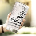 thumbnail image 5 of Dad Daughter Tumbler, To My Dad Tumbler 20 Oz Stainless Steel with Lid, I Know It''s Not Easy For A Man Travel Cup, Gifts for Dad, My Dad My Hero Coffee Mug, Gifts for Father Day, 5 of 6