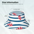 thumbnail image 6 of Bingfone Clown Fish Bucket Hat For Men Women,Packable Reversible Printed Sun Hats,Fisherman Outdoor Travel Hiking Beach Caps, 6 of 9