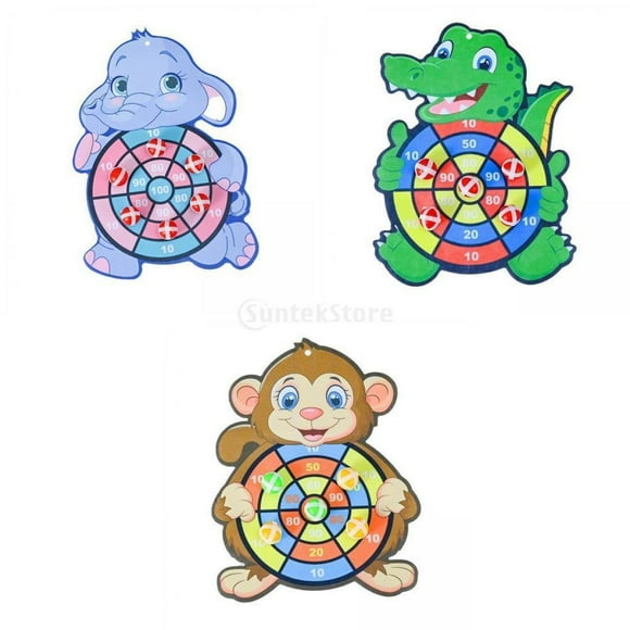 3x juguete clásico objetivo pegajoso dardos familia clase ejercicio Halloween Navidad educativo Yotijar bola de destino pegajosa