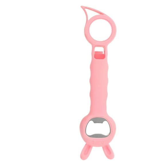 LOLIPPYY Bottle Openers for Seniors Pink Ergonomic Grip Can Opener 1Pack