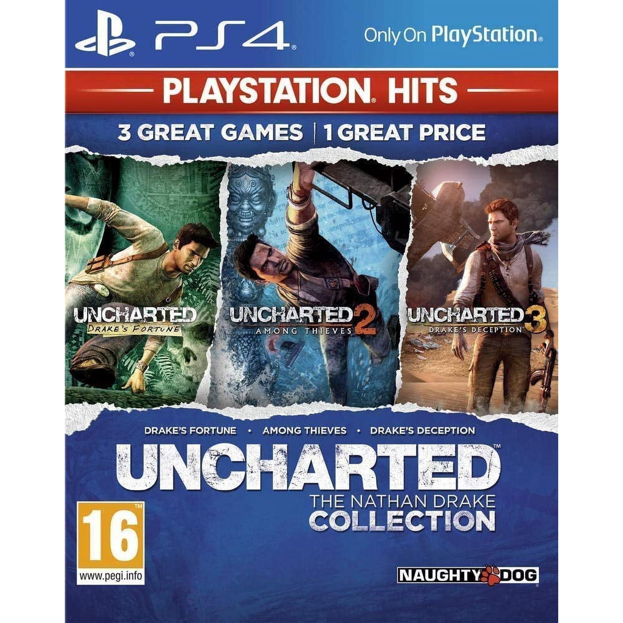 Uncharted The Nathan Drake Collection (PS4 / Playstation 4) 3 Great Games!