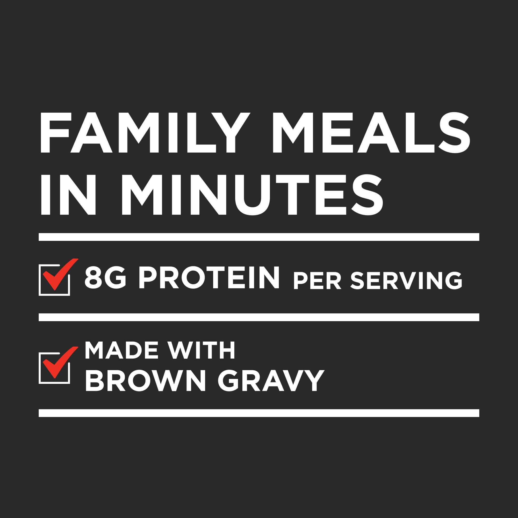 Banquet Family Size Salisbury Steaks and Brown Gravy, 8g Protein per Serving, Frozen Meal, 27 oz.