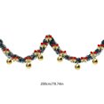 thumbnail image 3 of Christmas Tree Ribbon with Bows - 2-Meter White-Edged Decorative Ribbon for Tree Ornaments, Wreaths, and Holiday Gift Wrapping, 3 of 6