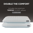 thumbnail image 2 of Tempur-Pedic Cloud® + Cooling Pillow, Standard - 2-Pack, Adult, 2 of 18